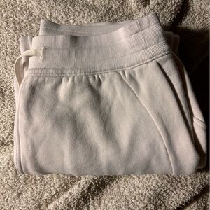 White Opal fleece scuba joggers